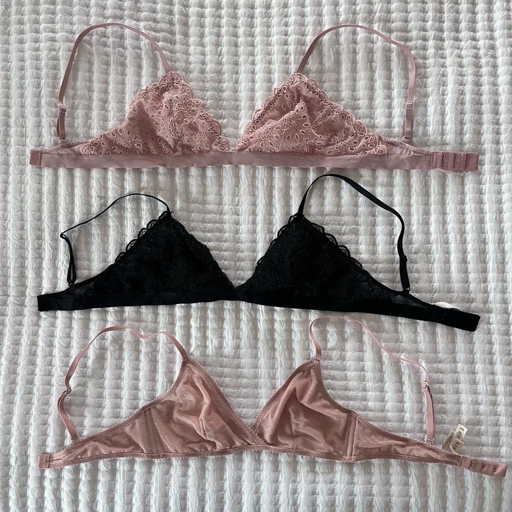 Like New JCrew Bralette Bundle Size Small